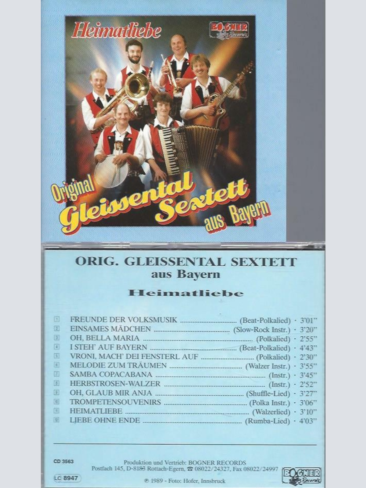 CD--Geisental Sextett -- Heimatliebe