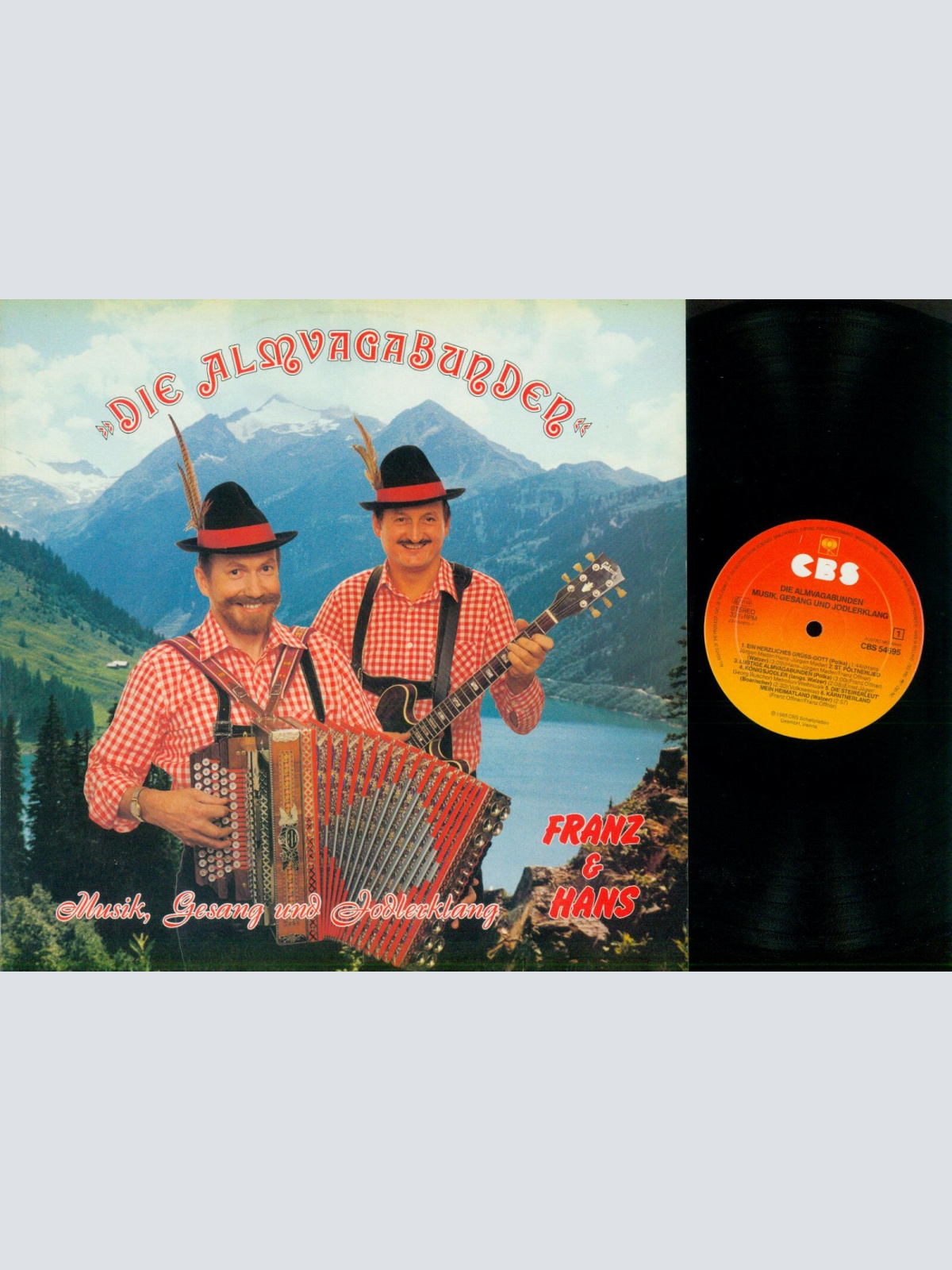 LP--Die Almvagabunden Franz & Hans -- Musik Gesang und Jodlerklang  // NM