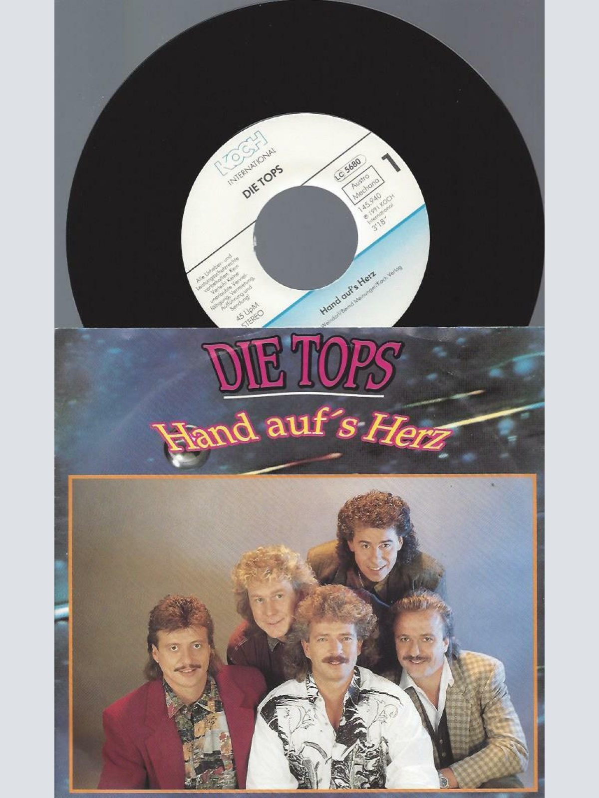 7" Die Tops – Hand Auf's Herz