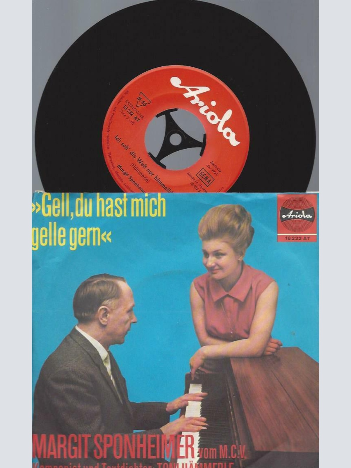 7"Margit Sponheimer – Gell, Du Hast Mich Gelle Gern