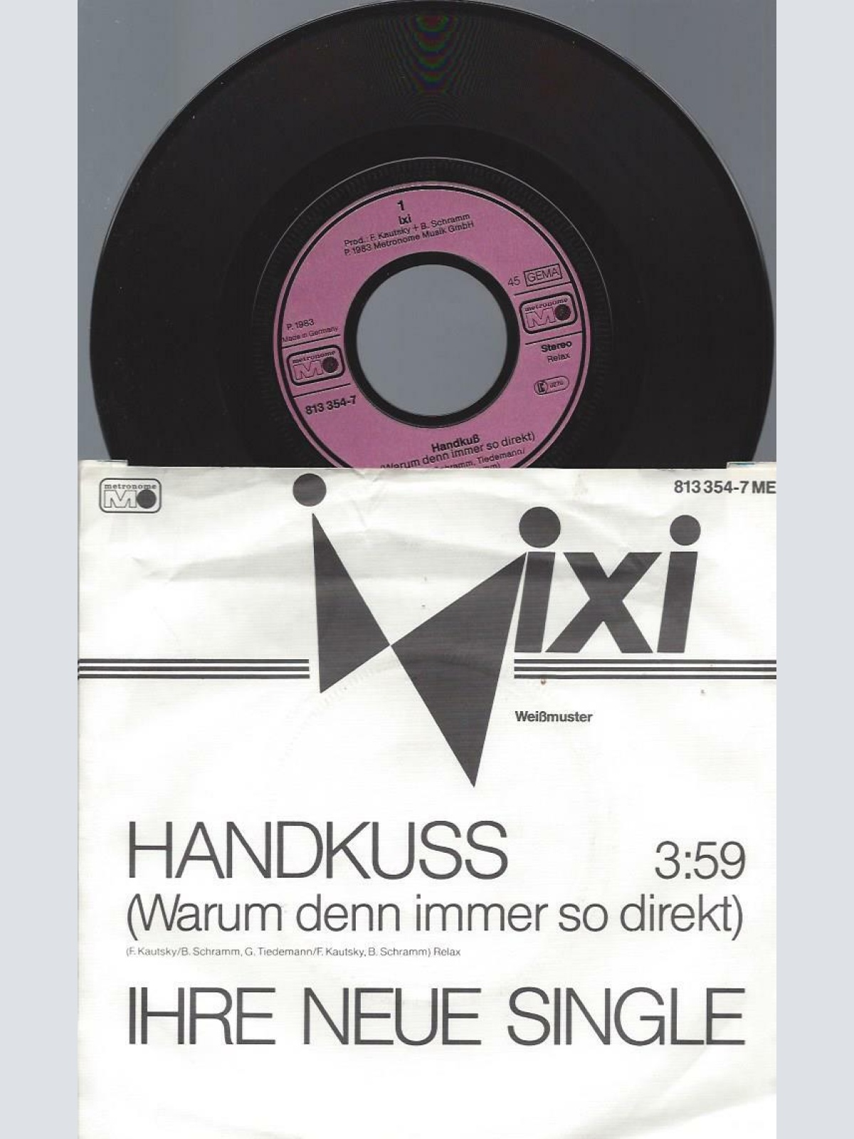 7" Ixi – Handkuss (Warum Denn Immer So Direkt) / Promo