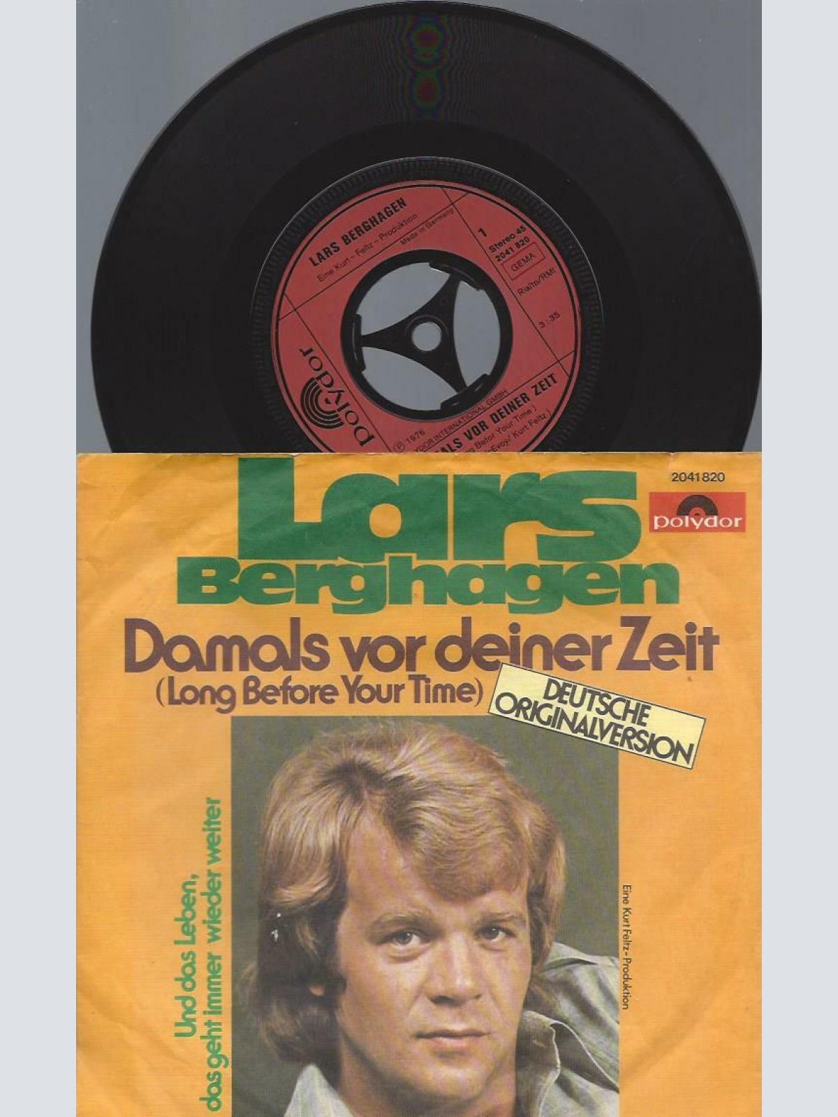 7" Lars Berghagen – Damals Vor Deiner Zeit