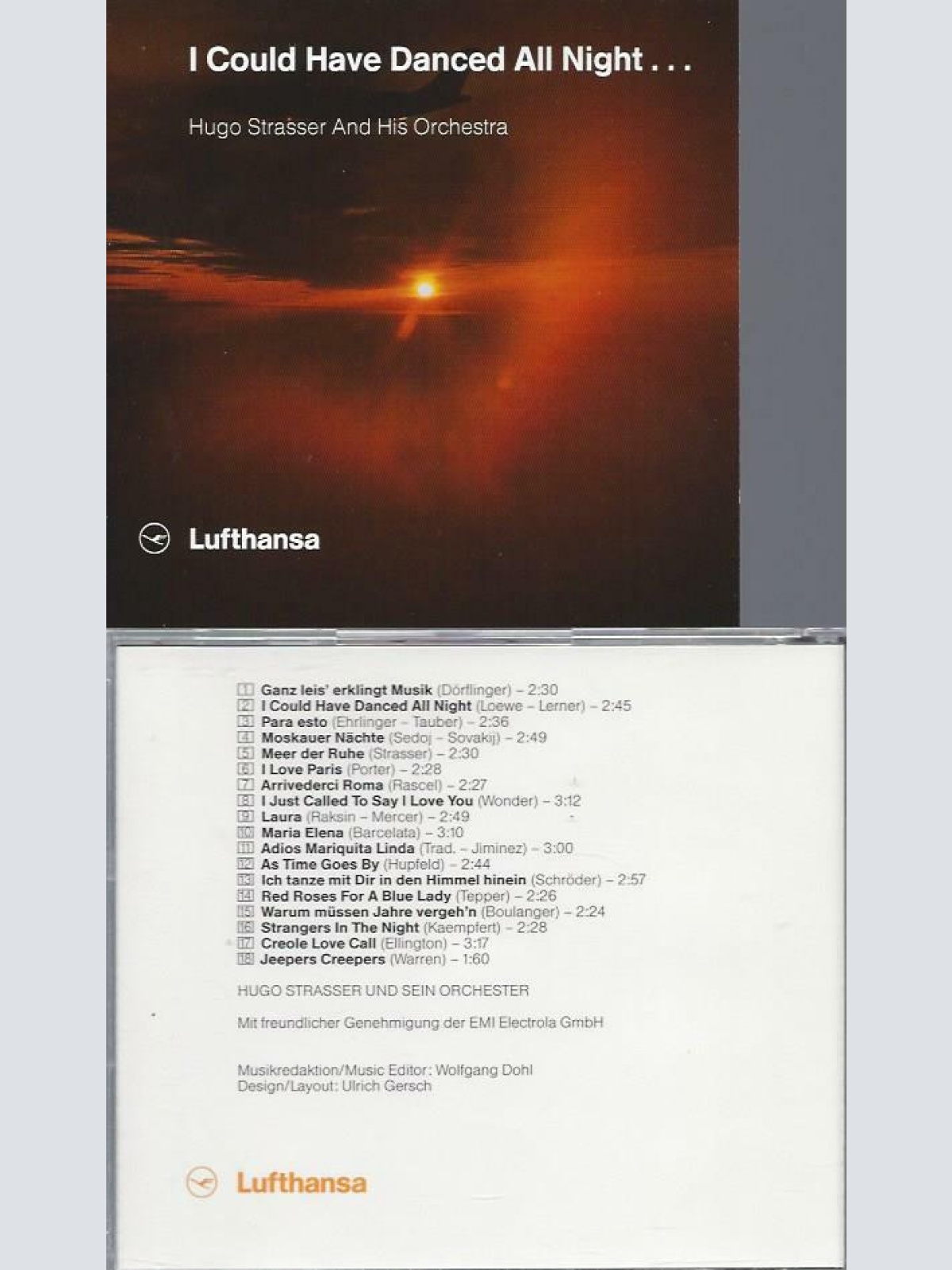 CD-- Hugo Strasser --  i could have Danced all night