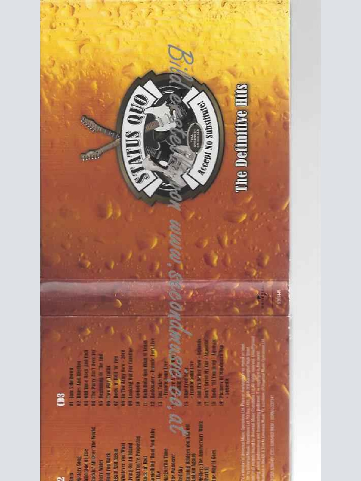 CD--Status Quo  --Accept No Substitute - The Definitive Hits