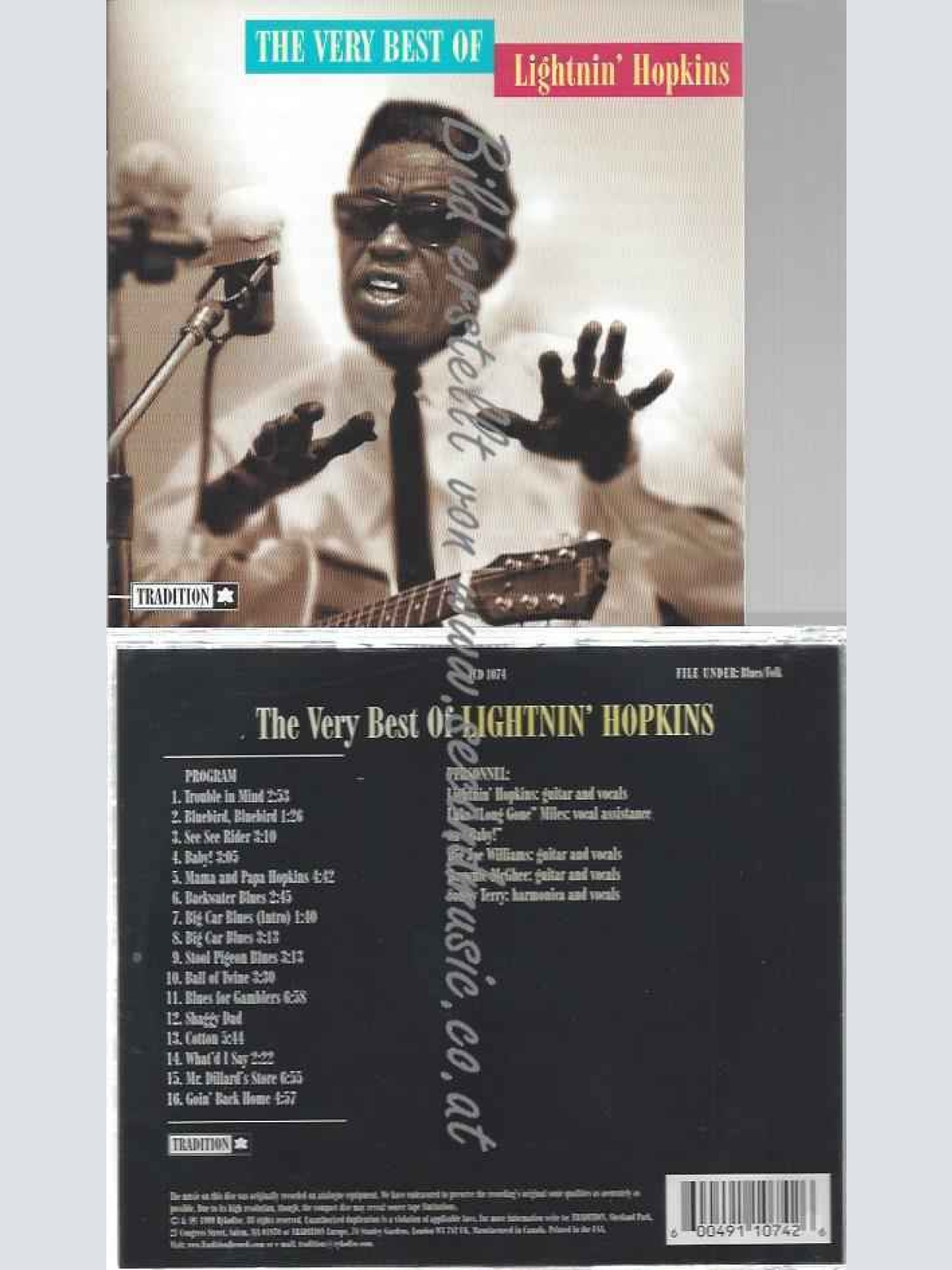 CD--Lightnin' Hopkins  --Best of Lightnin Hop,the Very