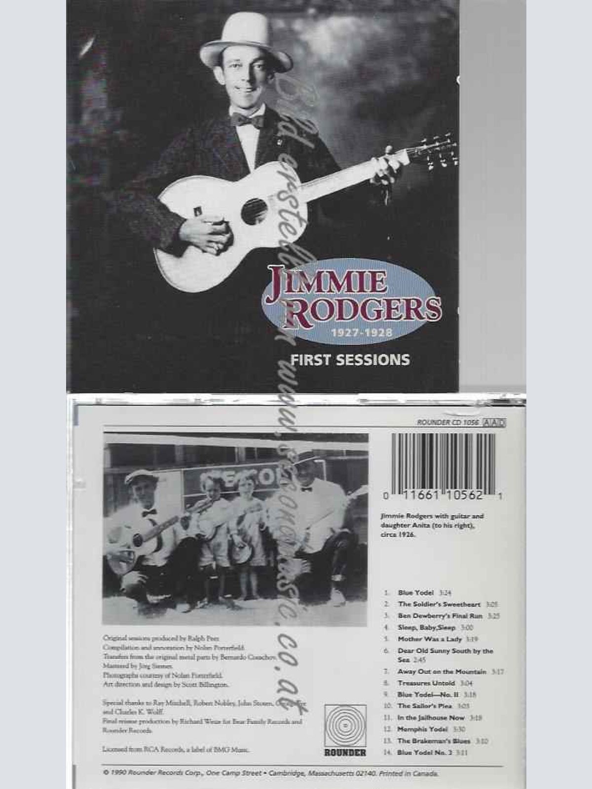 CD--Jimmie Rodgers  --First Sessions,Vol. 1927-1927