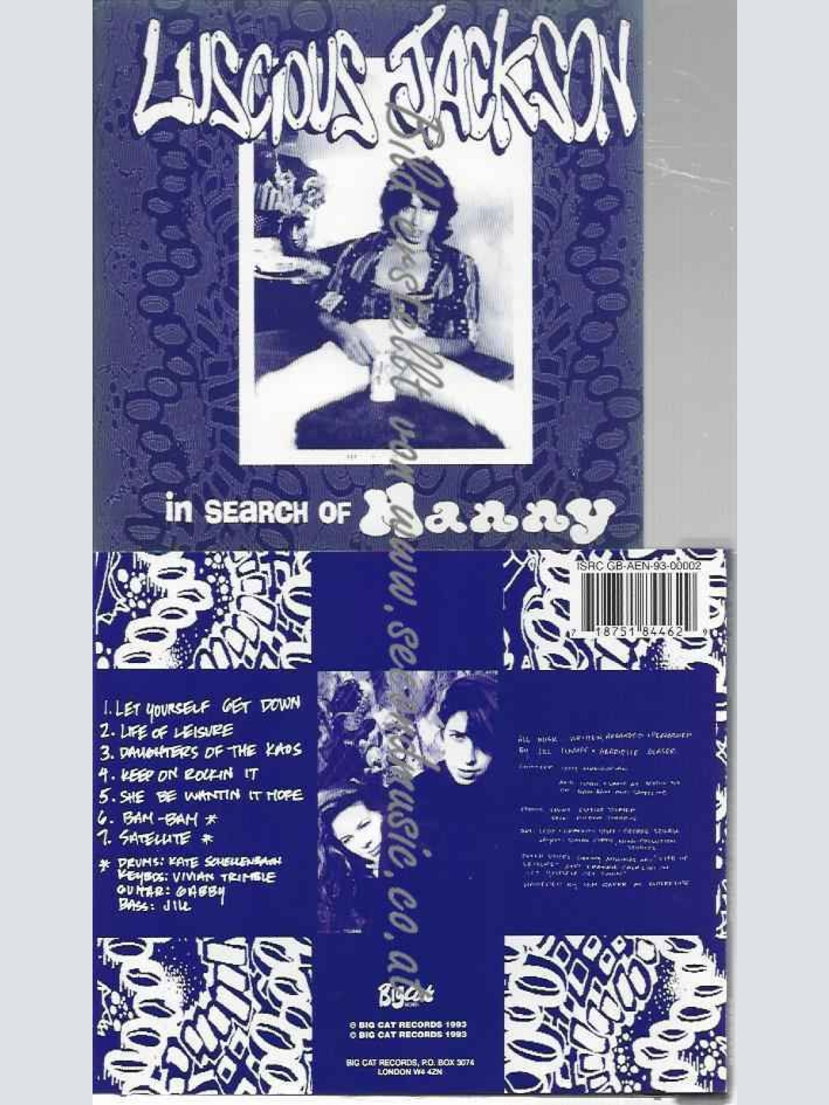 CD--Luscious Jackson  --In Search of Manny