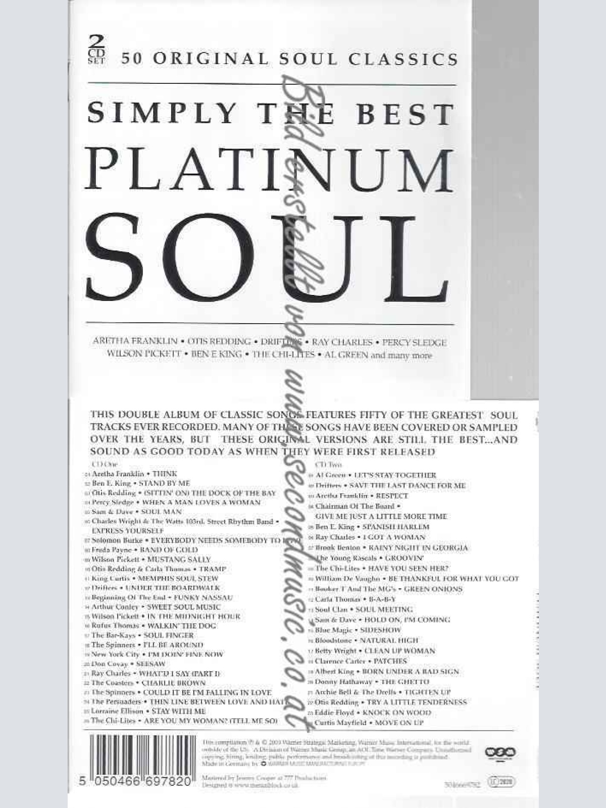 CD--Diverse  --Simply the Best-Platinum Soul