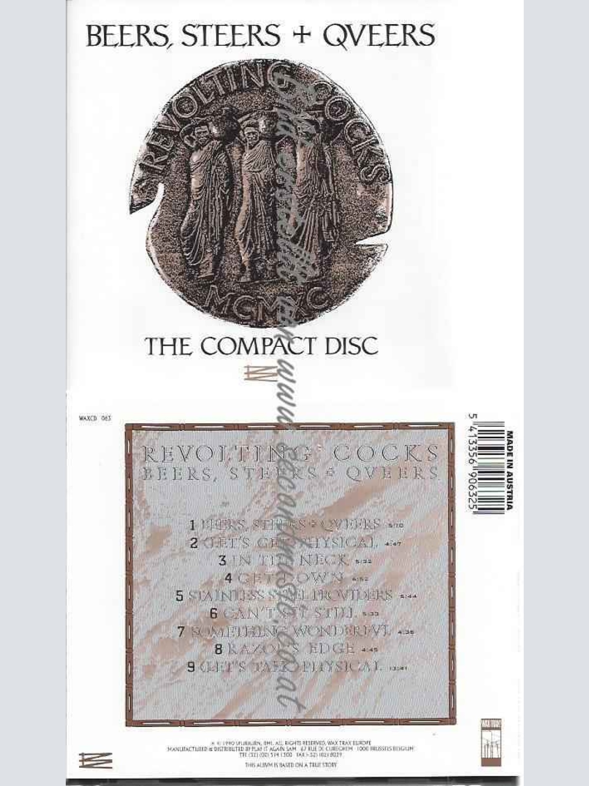 CD--Revolting Cocks--Beers, steers + queers