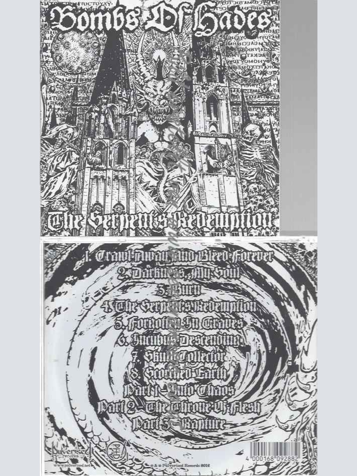 CD--Bombs of Hades  --The Serpent`s Redemption