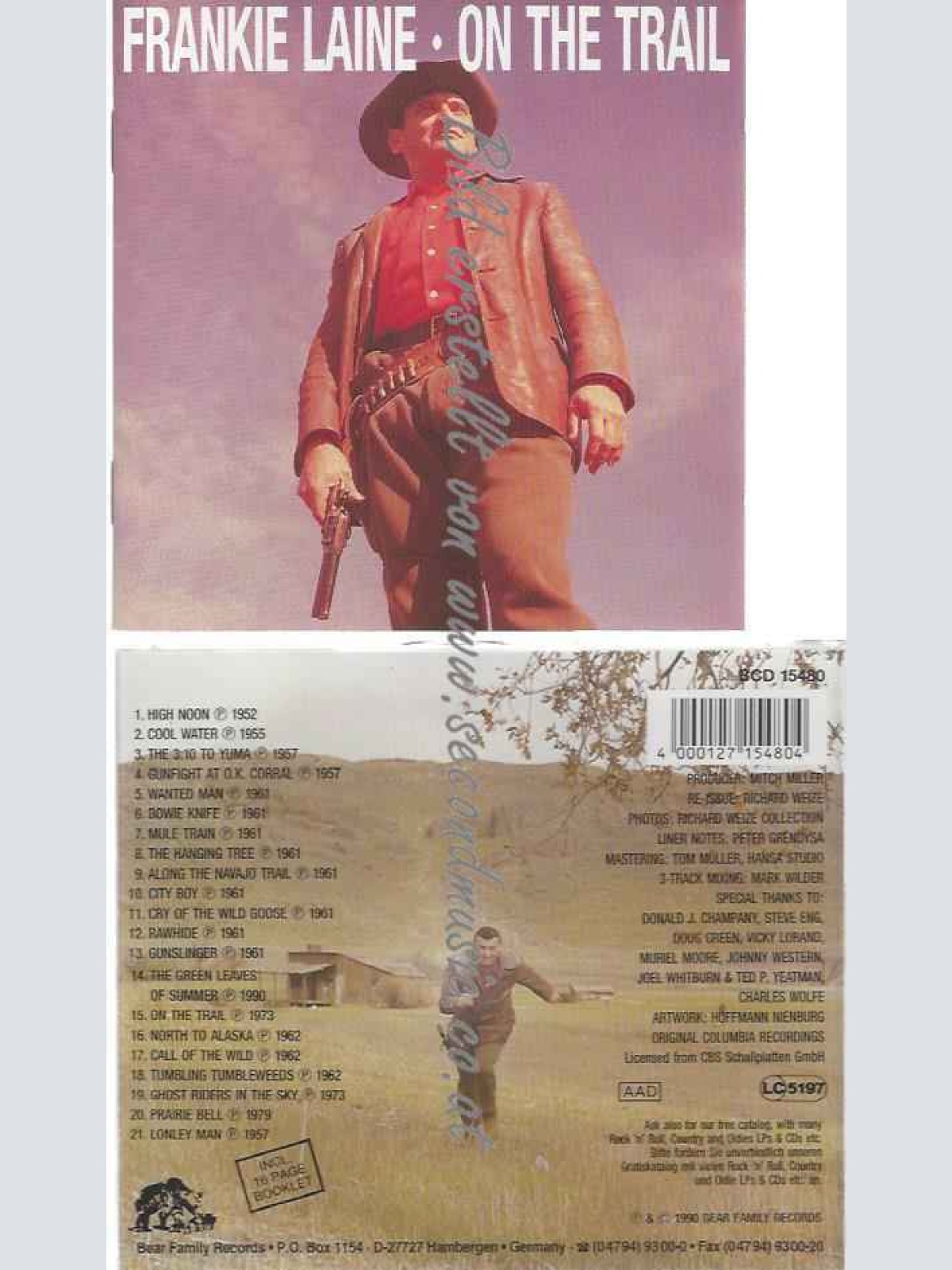 CD--Frankie Laine  --On the Trail