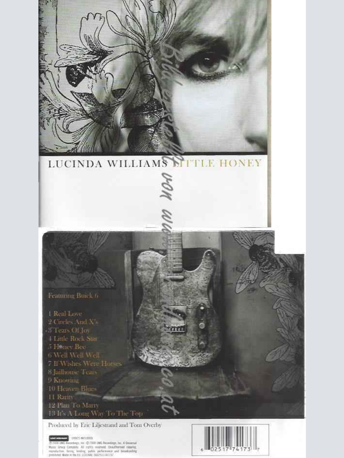 CD--Lucinda Williams  --Little Honey