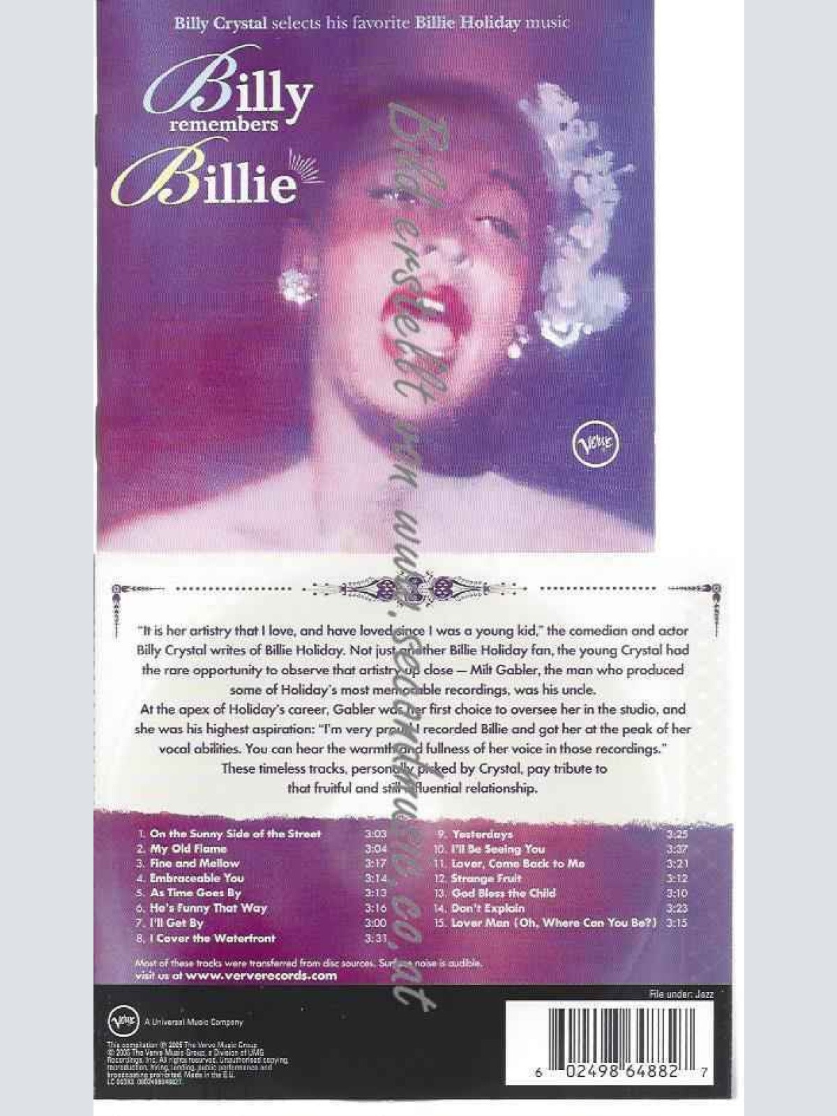 CD--Billie Holiday  --Awake-the Best of Live (Deluxe