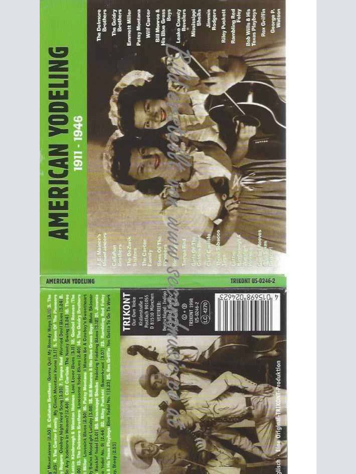 CD--Various  --American Yodeling -