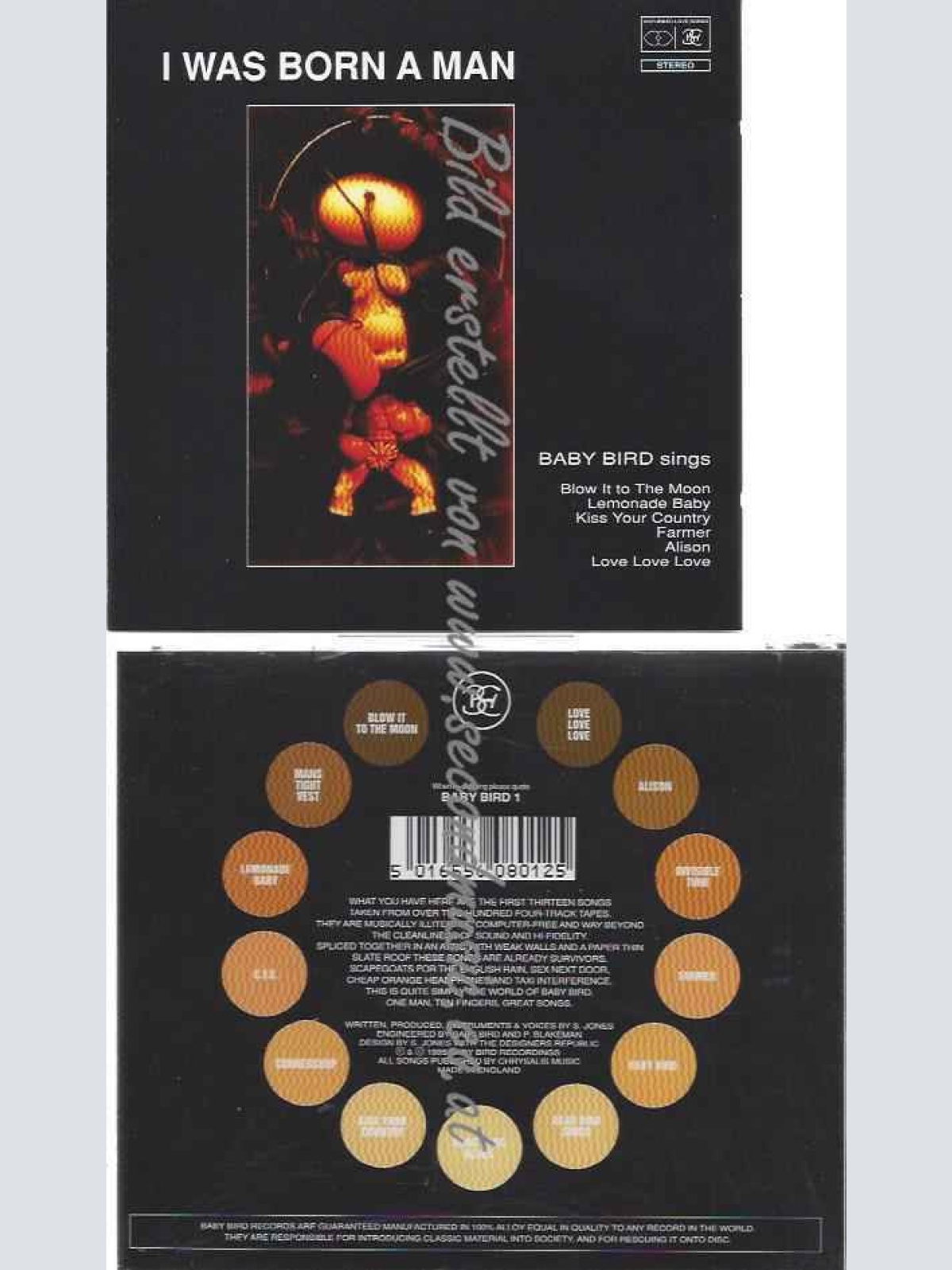 CD--Baby Bird  --I Was Born a Man