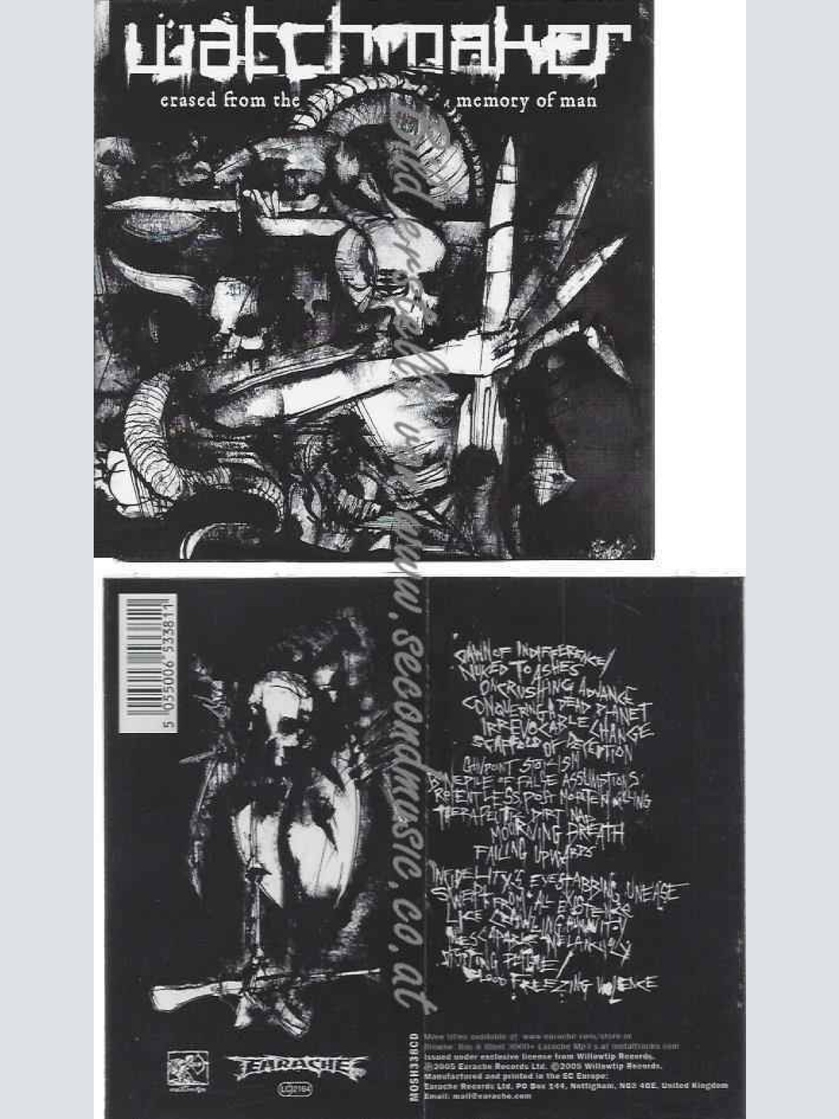 CD--Watchmaker  --Erased from the Memory of Man