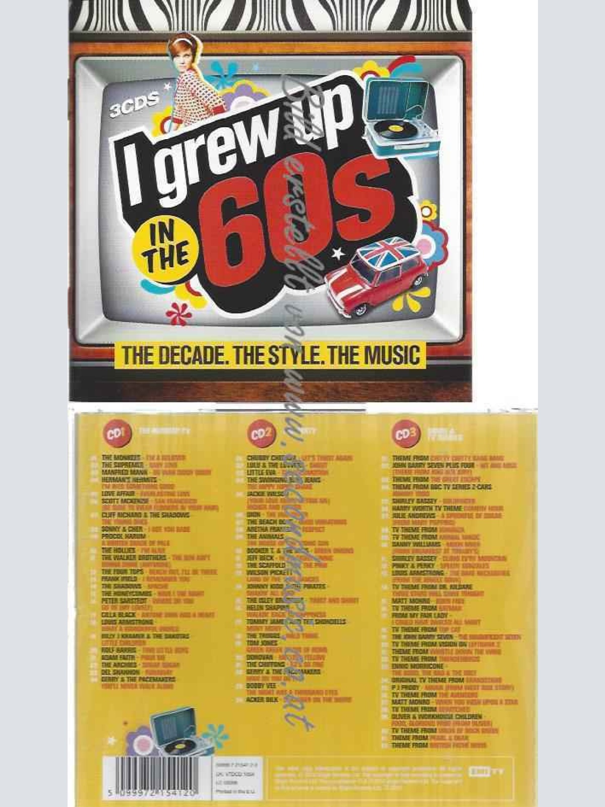 CD--Various  --I Grew Up in the60s