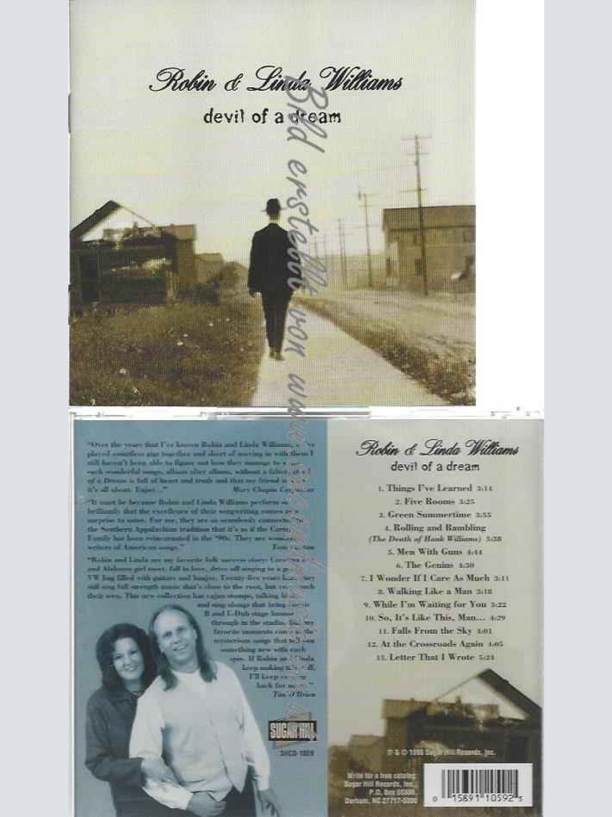 CD--Robin & Linda Williams  --Devil of a Dream
