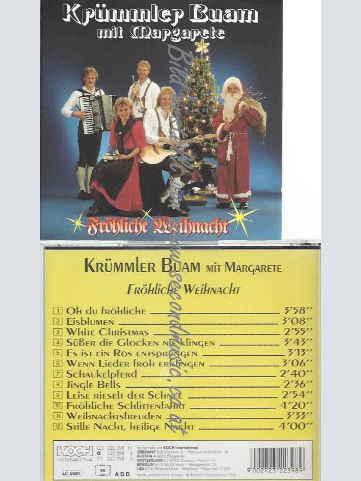 CD--Krümmler Buam mit Margarete  --Fröhliche Weihnacht