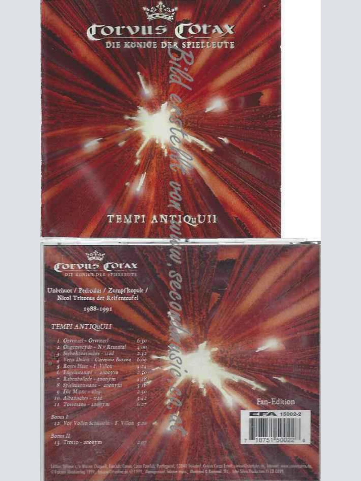 CD--Corvus Corax  --Tempi Antiquii