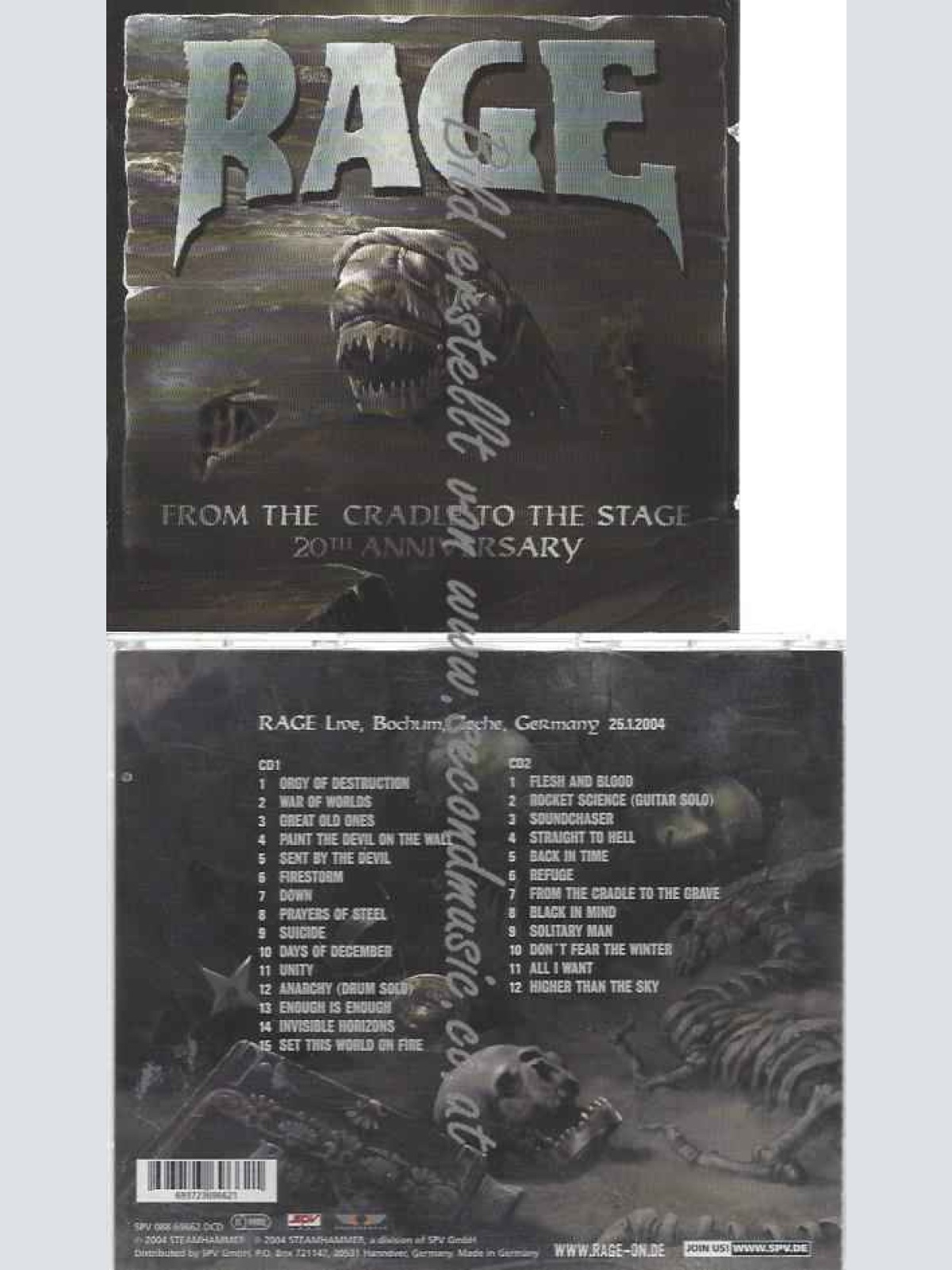 CD--Rage  --From the Cradle to the Stage