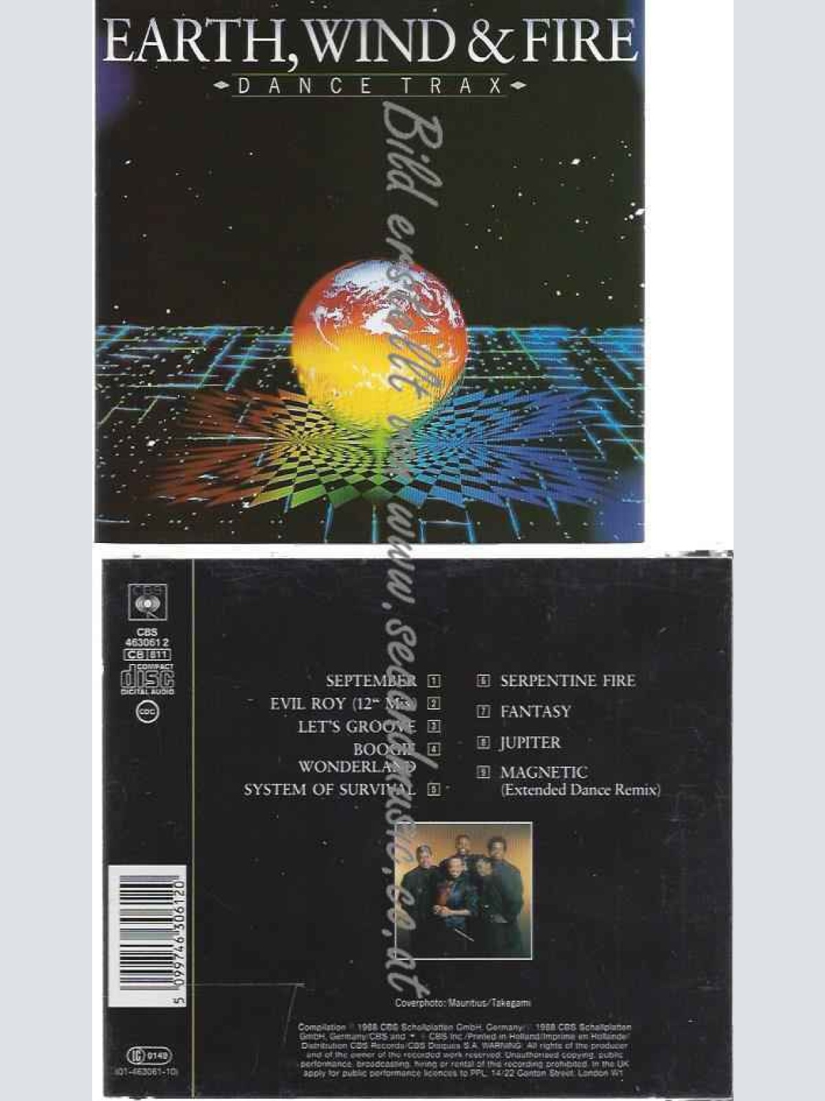 CD--Earth, Wind & Fire  --Dance Trax