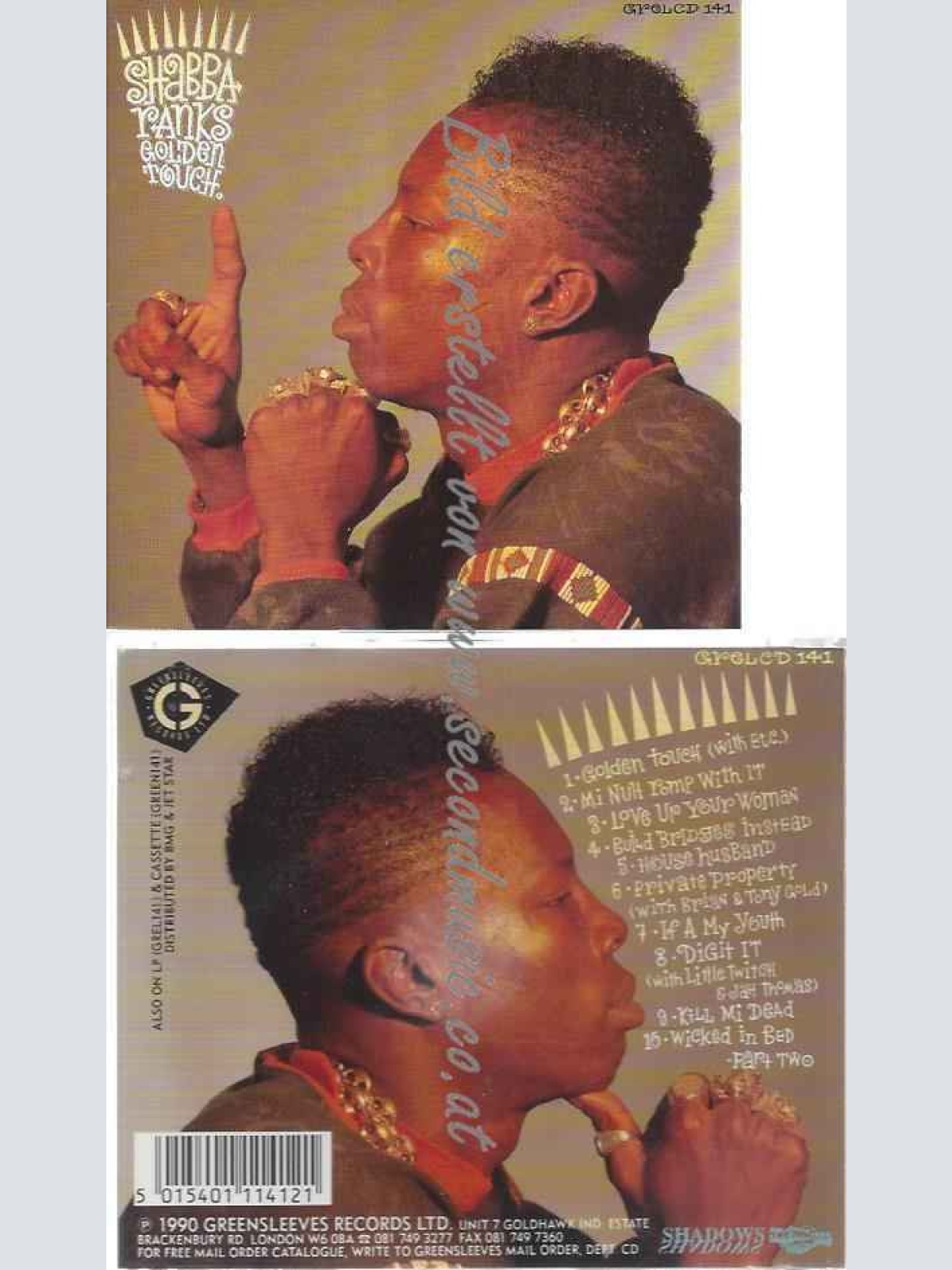 CD--Shabba Ranks  --Golden Touch