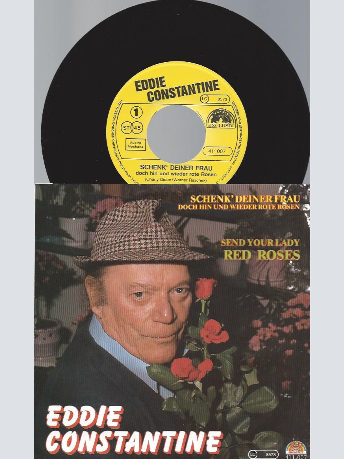 7" Eddie Constantine – Schenk' Deiner Frau Doch Hin Und Wieder Rote Rosen