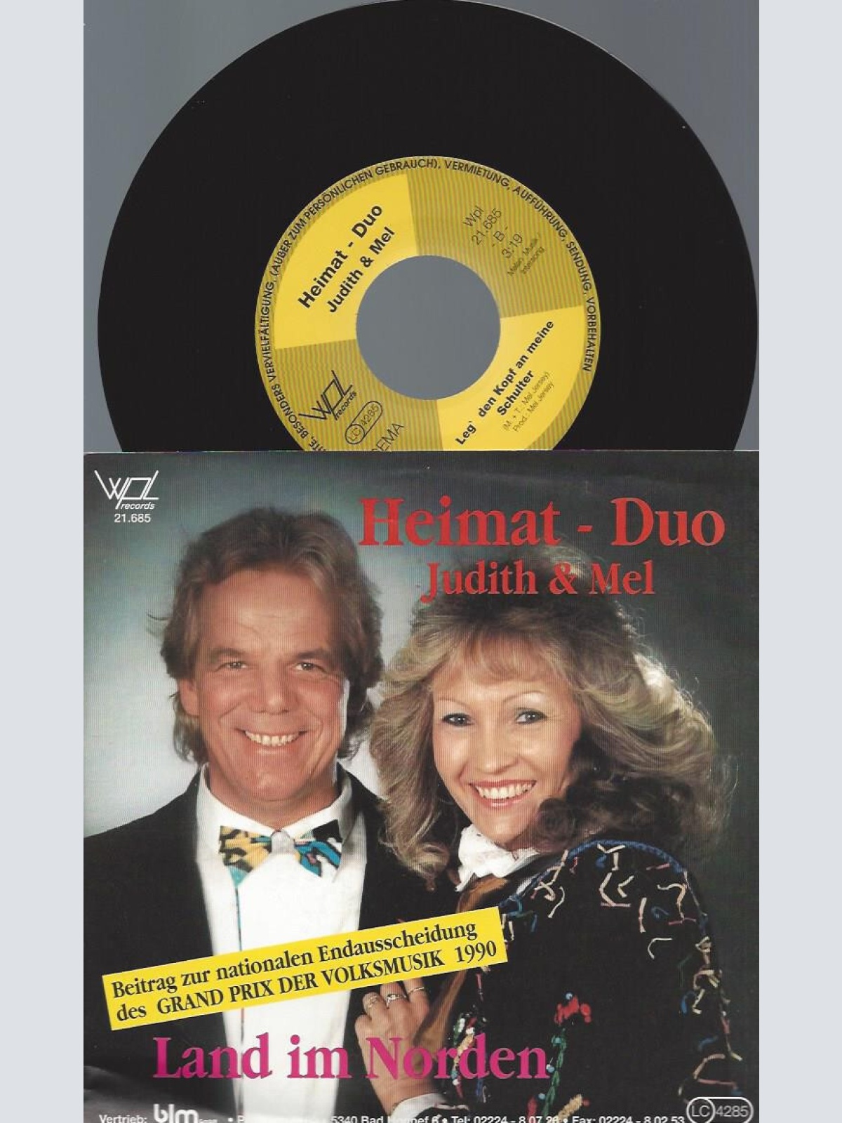 7" Heimat - Duo Judith & Mel – Land Im Norden