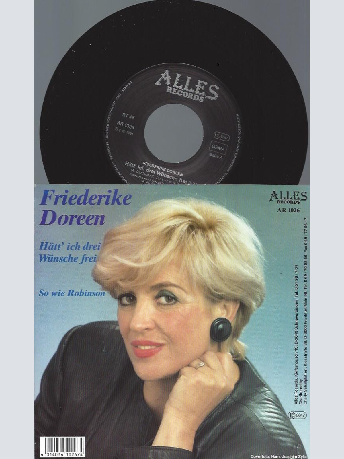7" Friederike Doreen – Hätt' Ich Drei Wünsche Frei