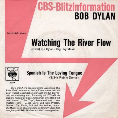 7", Single, Promo Bob Dylan - Watching The River Flow