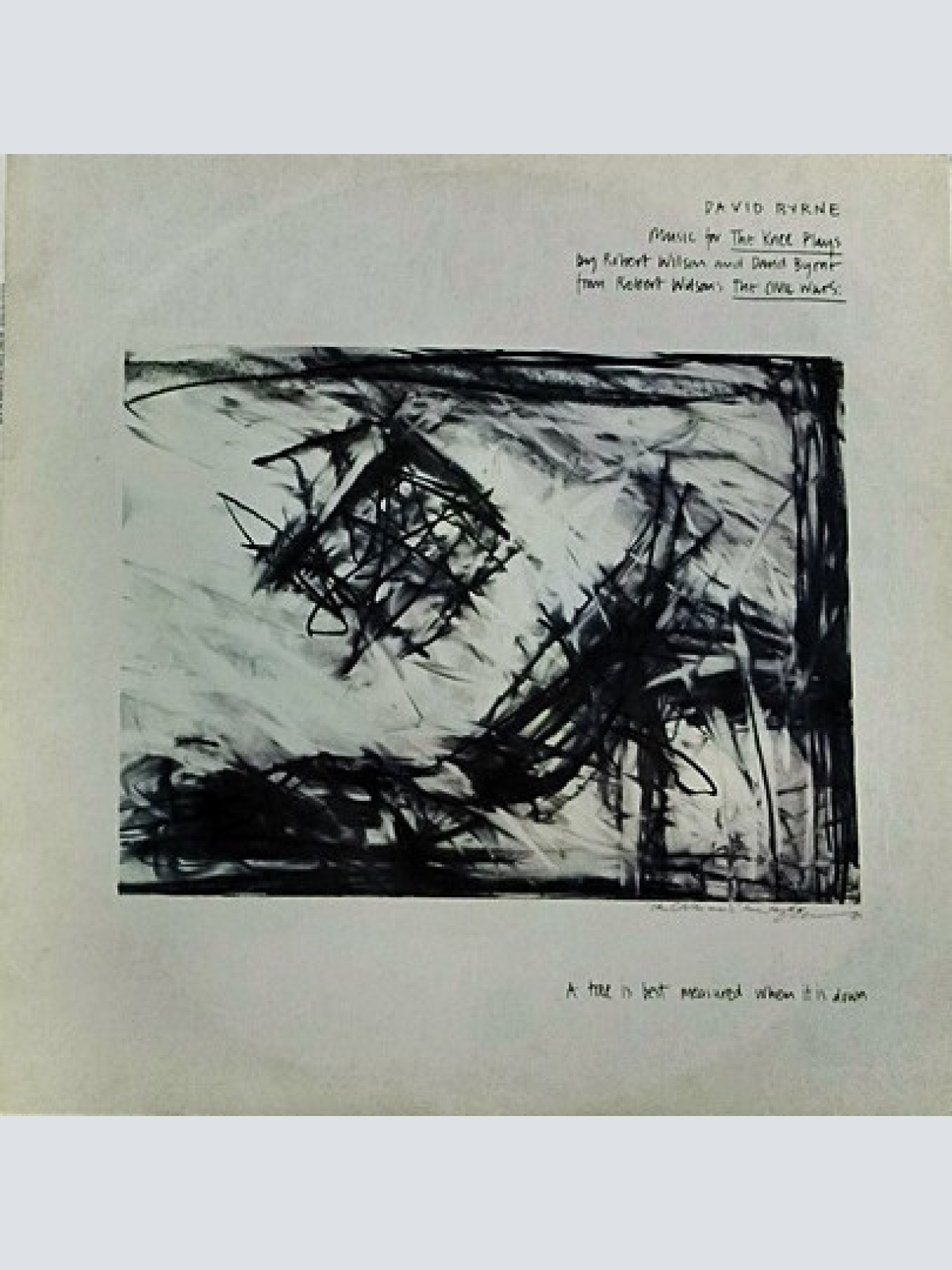 LP, Album David Byrne - Music For The Knee Plays