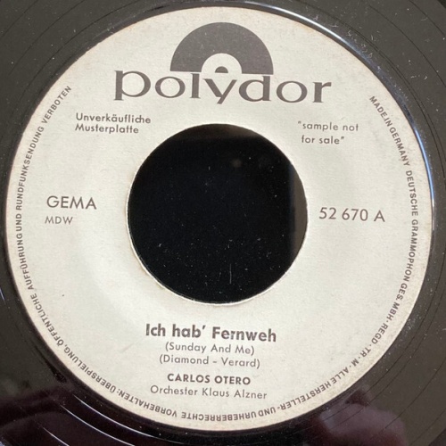 7", Single, Mono, Promo Carlos Otero - Ich Hab Fernweh