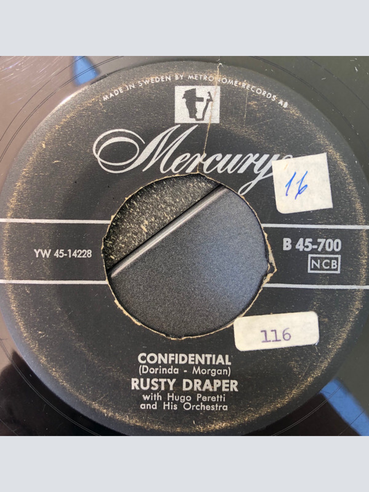7", Single Rusty Draper - Confidential / Tiger Lily