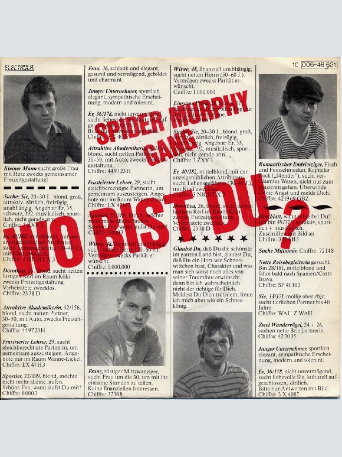 7", Single Spider Murphy Gang - Wo Bist Du?