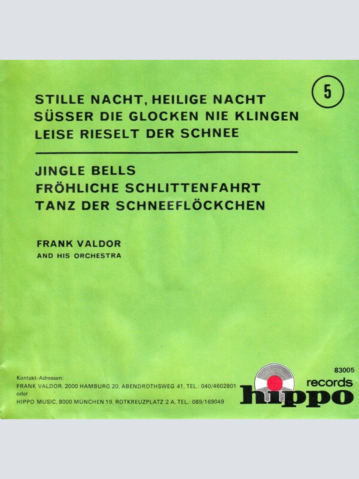 7" Frank Valdor And His Orchestra* - Stille Nacht, Heilige Nacht