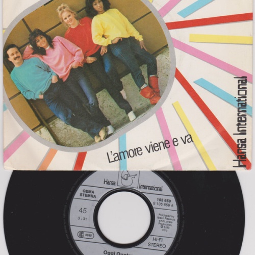 7", Single Oggi Quatro - Cantero