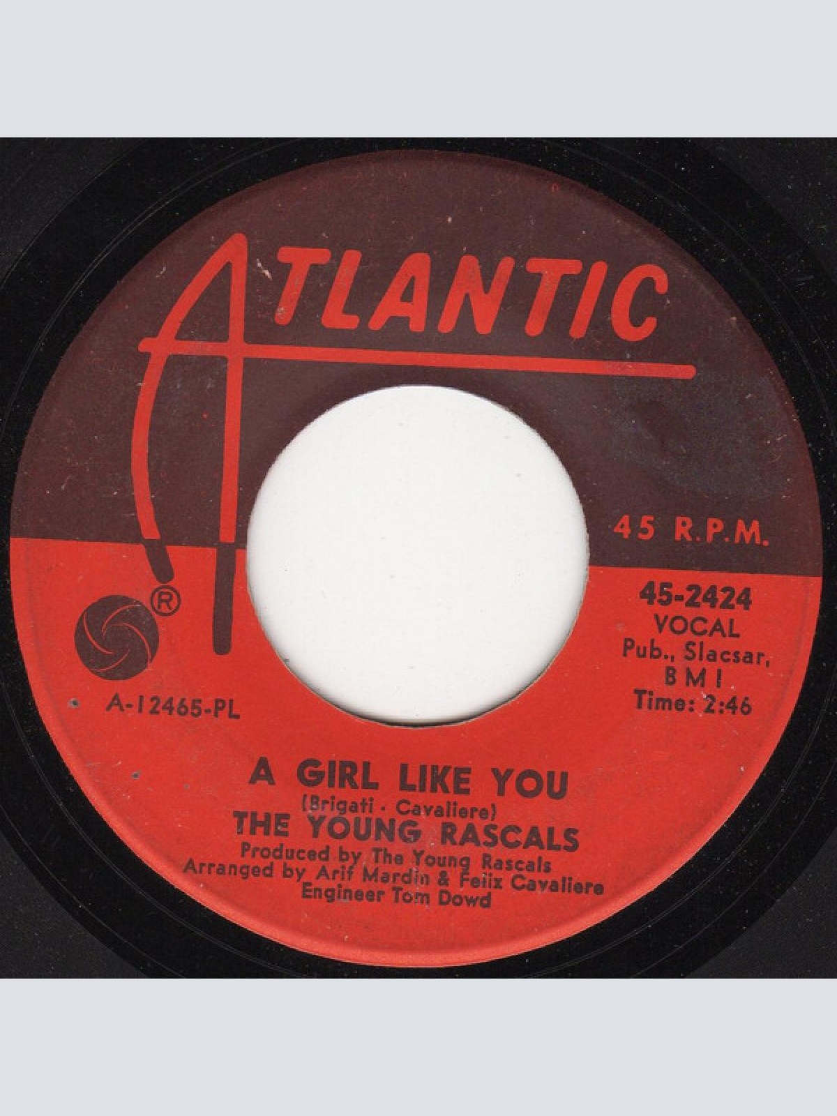7" The Young Rascals - A Girl Like You / It's Love
