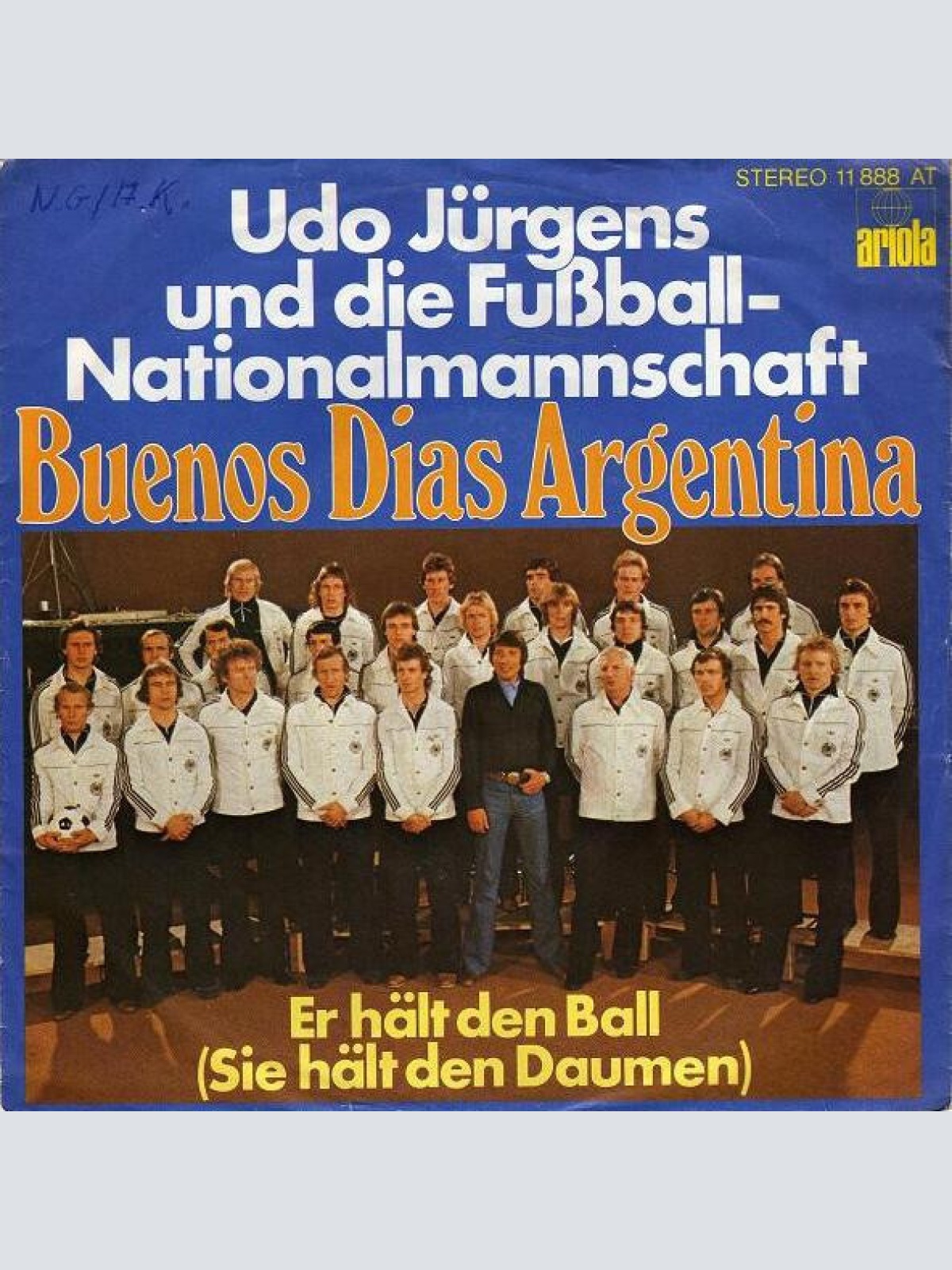 7", Single, Son Udo Jürgens Und Die Fußball-Nationalmannschaft - Buenos Dias ...
