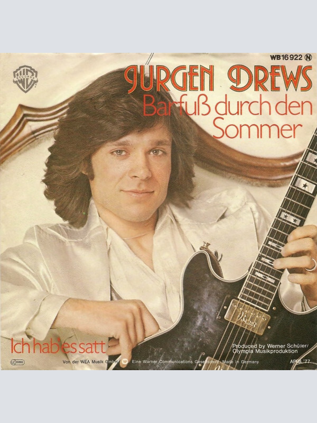 7", Single Jürgen Drews - Barfuß Durch Den Sommer