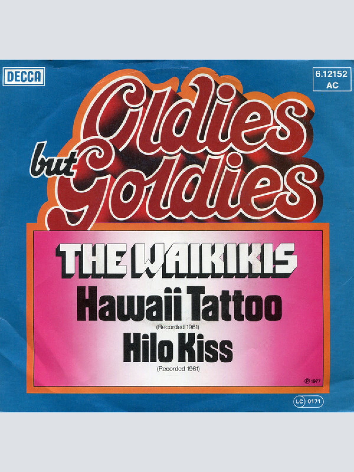 7", Single The Waikikis* - Hawaii Tattoo / Hilo Kiss