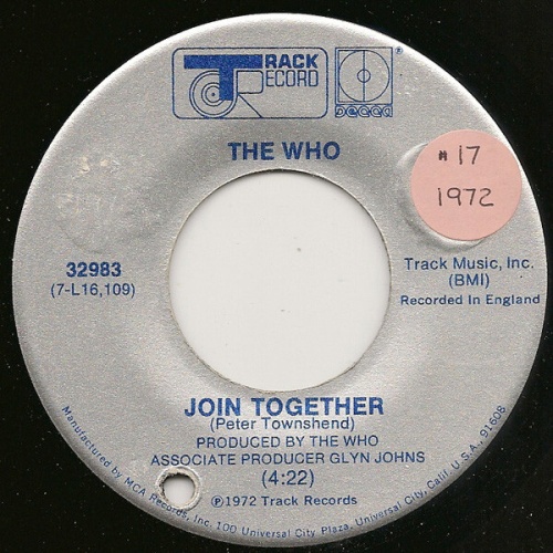 7", Single The Who - Join Together