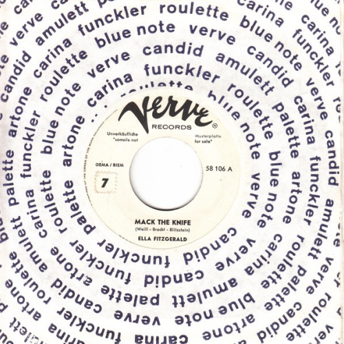 7", Mono, Promo Ella Fitzgerald - Mack The Knife / Lorelei