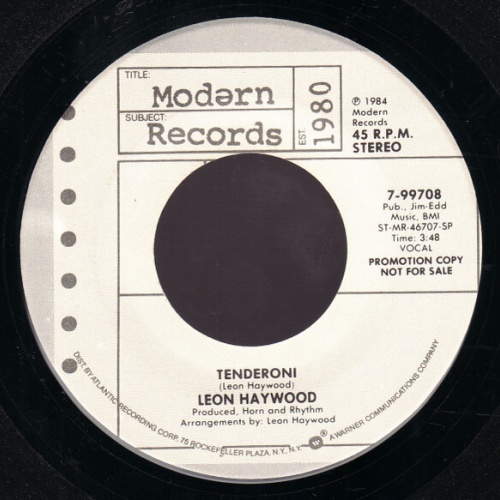 7", Promo, Spe Leon Haywood - Tenderoni