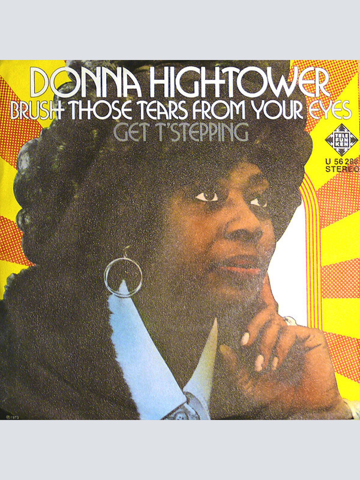 7", Promo Donna Hightower - Brush Those Tears From Your Eyes / Get T'Stepping