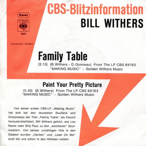 7", Single, Promo Bill Withers - Family Table