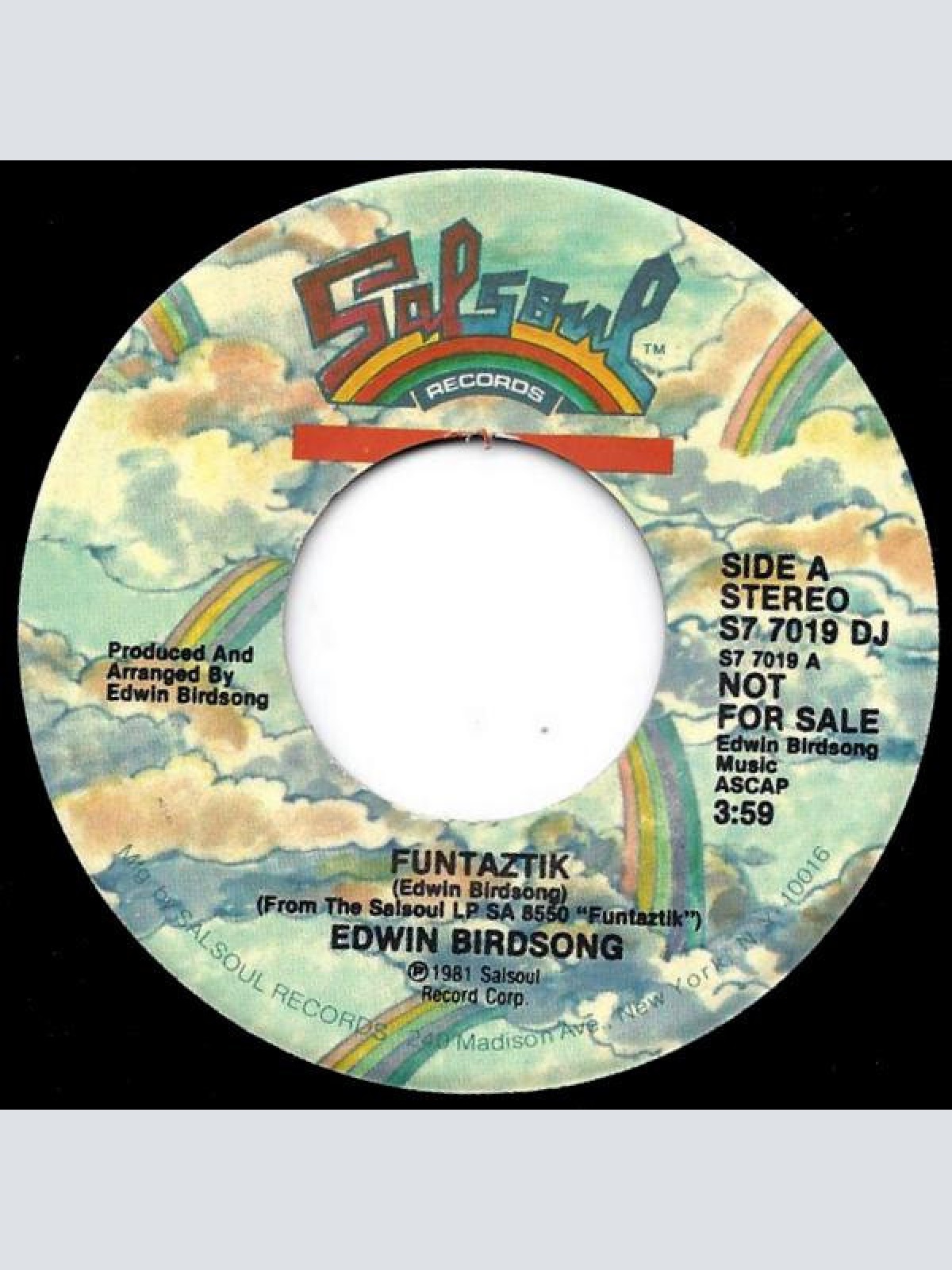 7", Promo Edwin Birdsong - Funtaztik