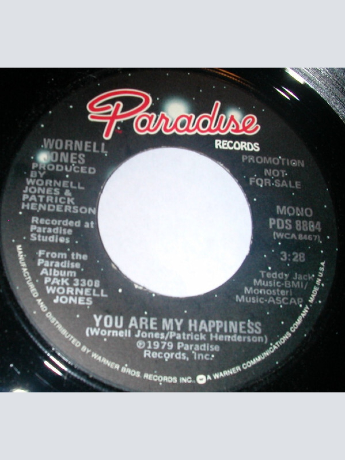 7", Mono, Promo Wornell Jones - You Are My Happiness
