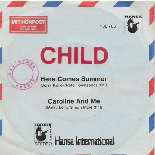 7", Single Child (2) - Here Comes Summer / Caroline And Me