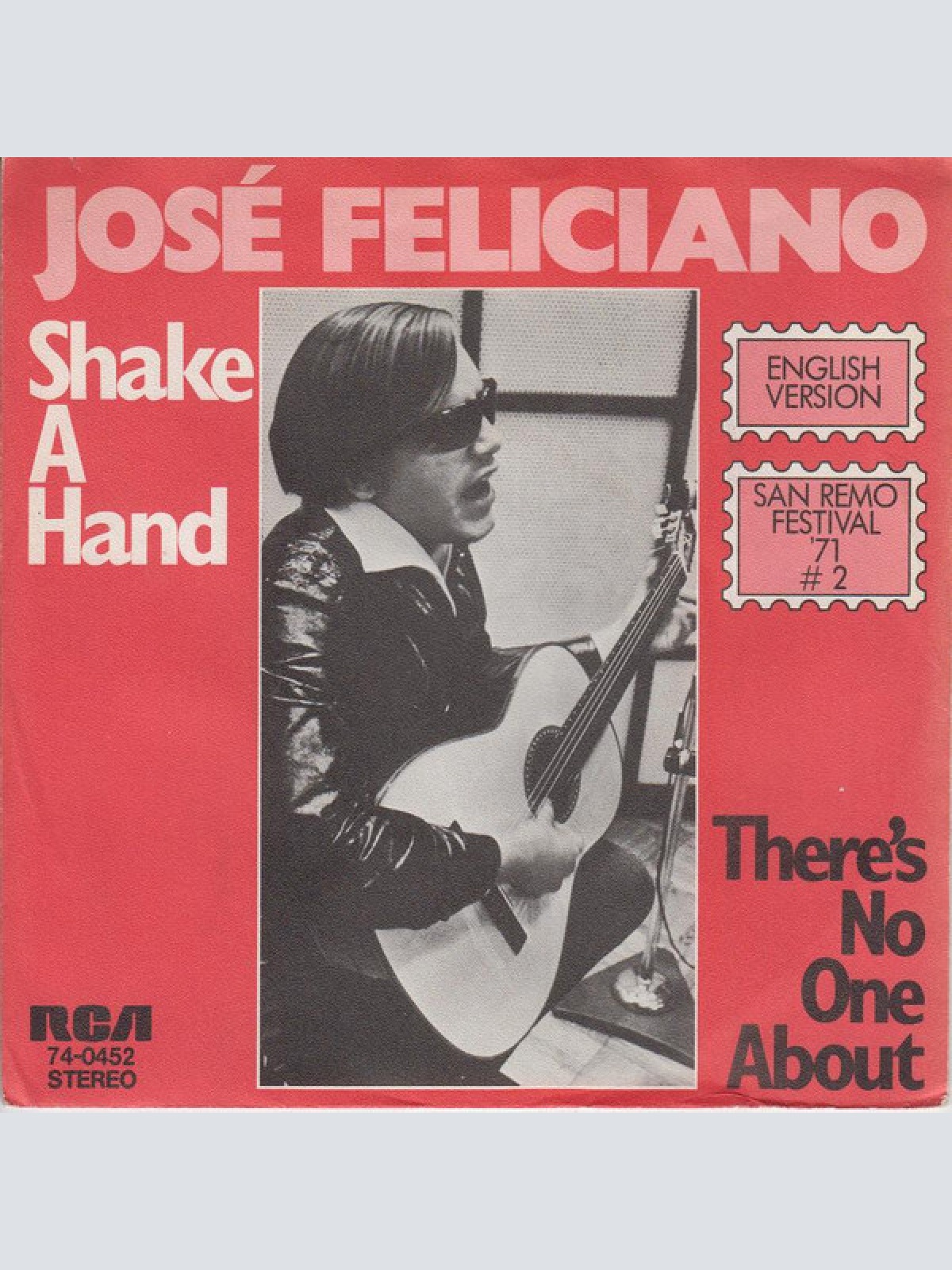 7", Single, Promo José Feliciano - Shake A Hand